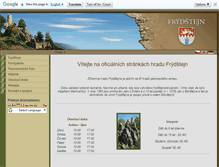 Tablet Screenshot of frydstejn.cz
